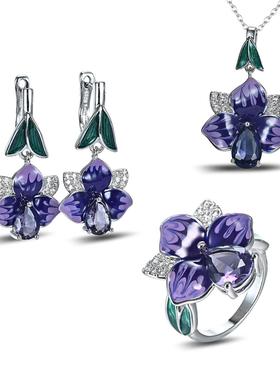 速卖通俄罗斯花朵珐琅彩景泰蓝