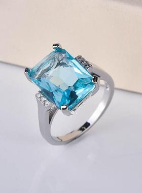 电商热卖欧美时尚奢华托帕石订婚