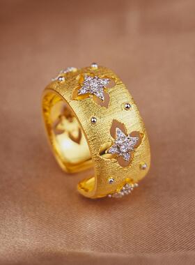 意大利手工拉丝宫廷风双色金