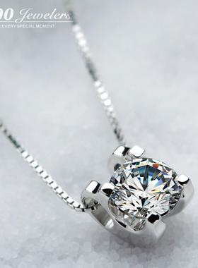 镶嵌锆石女士项链短款锁骨韩国