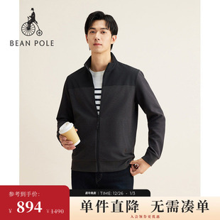 BEANPOLE滨波25秋冬男厅局风商务通勤法罗布面料拼接夹克 新品