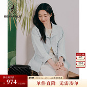 BEANPOLE滨波 女士韩系可调解收腰轻量户外立领休闲纯色夹克外套