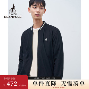 BEANPOLE滨波 商务休闲学院风撞色棒球领休闲活力拉链外套 男士