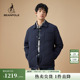 BEANPOLE滨波 商务休闲低调通勤风低调简约翻领绗缝棉服外套 男士