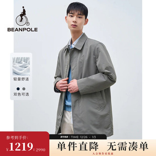 户外休闲轻量化中长款 商务时尚 风衣外套 男士 BEANPOLE滨波