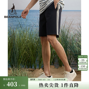 航海系列侧条纹户外商务休闲运动简约五分短裤 BEANPOLE滨波 男士