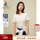 新品 BEANPOLE滨波莫代尔V领T恤女士夏季 薄款 素色简约修身 短袖