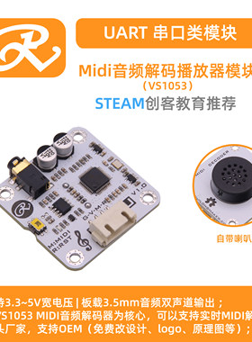 RuilongMaker MIDI解码模块  硬音源 模块自带扬声器播放
