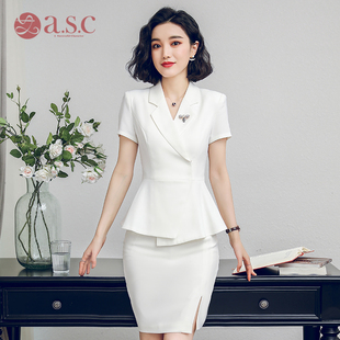 新款 大学生工装 职业套装 OL套裙西装 通勤工作服 气质时尚 艾尚臣夏季