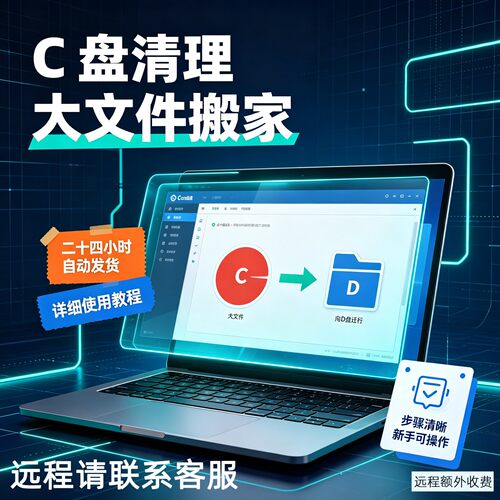 远程C盘清理软件大文件搬家迁移硬盘内存扩容windows电脑工具游戏