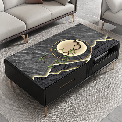 轻奢pvc皮革防水防油桌布