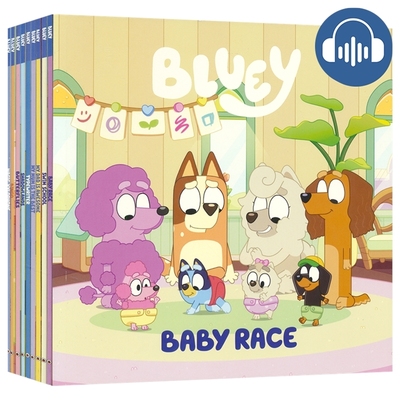 小蓝狗布鲁伊10册套装 Bluey 赠音频 儿童卡通动画故事绘本 英文原版进口图书 国际艾美儿童奖ABC和BBC联合推出动画片