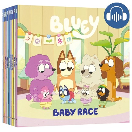 小蓝狗布鲁伊10册套装 Bluey 赠音频 儿童卡通动画故事绘本 英文原版进口图书 国际艾美儿童奖ABC和BBC联合推出动画片