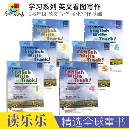 SAP Learning English Write on Track! Picture Compositions 学习系列看图写作1-6年级 英语范文写作 强化写作基础 英文原版进口