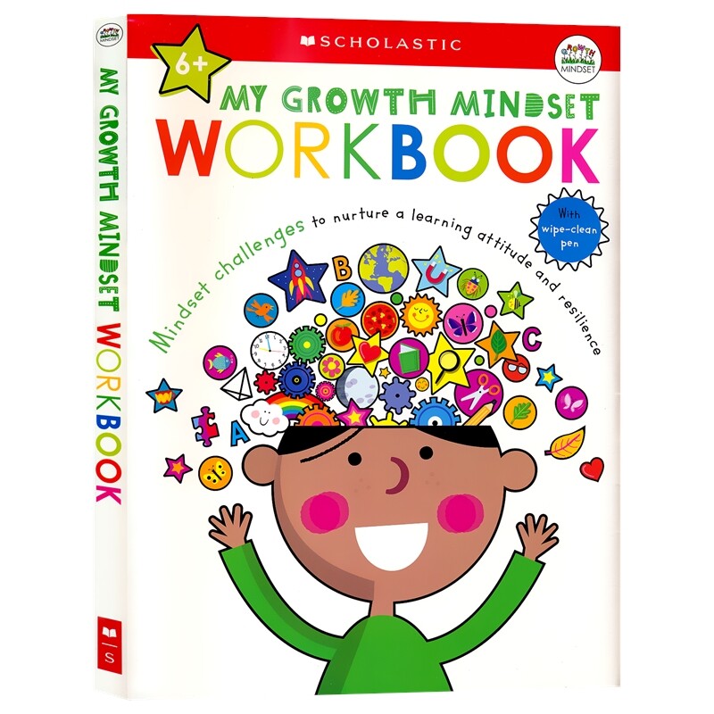 My Growth Mindset My Mindfulness Workbook Scholastic 学乐早教启蒙系列 正念 情绪管理 逆商养成 培养专注力 英文原版进口图书