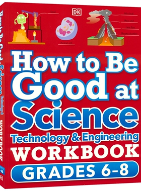DK How to Be Good at Science Technology Engineering Workbook 科学技术与工程练习册 6-8年级 STEM创新思维教辅 英文原版进口