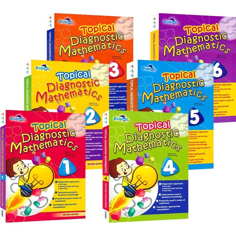 Dolphin Topical Diagnostic Mathematics Collection 新加坡数学 诊断数学专题 小学1-6年级 分级测试 基础提高 英文原版进口图书