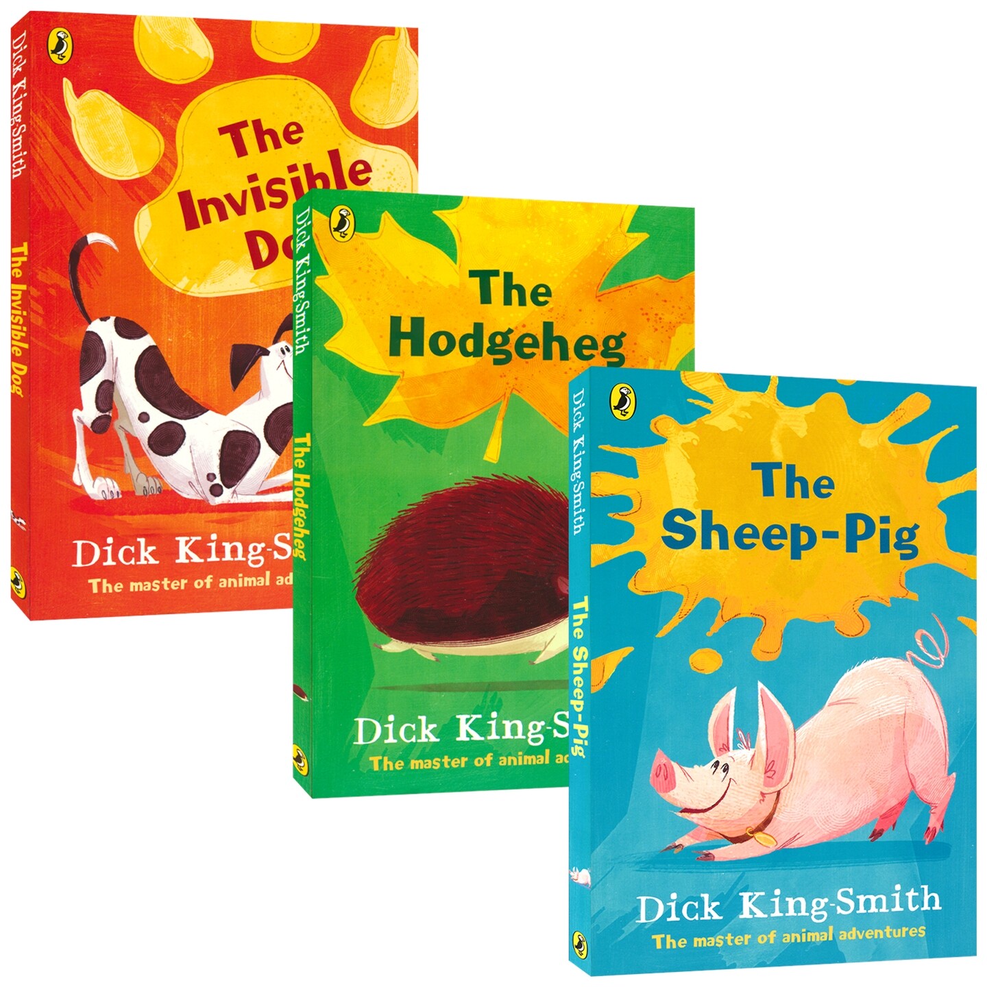 Sheep-Pig Hodgeheg Invisible Dog 英文原版儿童动物小说 1-3册  Dick King-Smith 牧羊猪 刺猬小不点 隐形狗 8-12岁小学课外读物