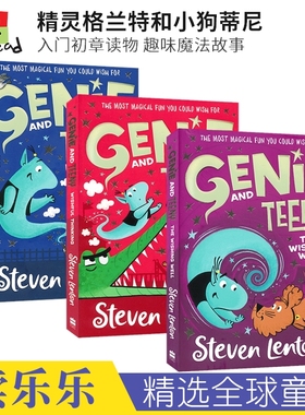 Genie and Teeny Make a Wish The Wishful Thinking The Wishing Well 精灵和蒂尼 许愿 一厢情愿 初级章节小说 英文原版进口图书