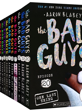 Scholastic The Bad Guys 我是大坏蛋 1-20 幽默搞笑 漫画章节书 纽约时报畅销书 英语课外读物 英文原版进口儿童图书