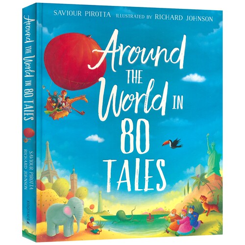 Around The World In 80 Tales 80个故事环游世界 传统故事 民间传说 经典寓言 英文原版进口儿童图书