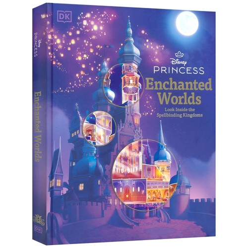 Disney Princess Enchanted Worlds 迪士尼公主奇幻世界 探秘迷人的王国 全彩精美插图 背景故事 桥梁书 英文原版进口儿童图书