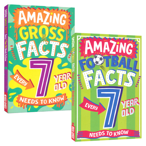 Amazing Football/Gross Facts Every 7 Year Old Needs to Know 7岁小孩必知的足球事实/恶心冷知识 儿童百科 英文原版进口图书