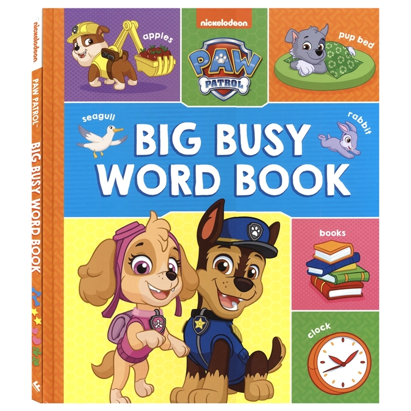 Paw Patrol Big Busy Word Book 汪汪队立大功 英文词汇书 幼儿英语启蒙 早教学习 动物 交通工具 职业  3-6岁 英文原版进口图书