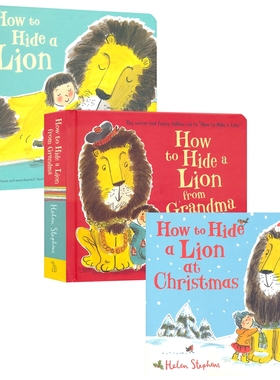 How To Hide A Lion 如何把狮子藏起来系列3册 畅销故事绘本 亲子读物 英语早教启蒙 英文原版进口儿童图书