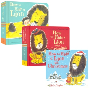 畅销故事绘本 进口儿童图书 Hide 英文原版 英语早教启蒙 亲子读物 如何把狮子藏起来系列3册 Lion How