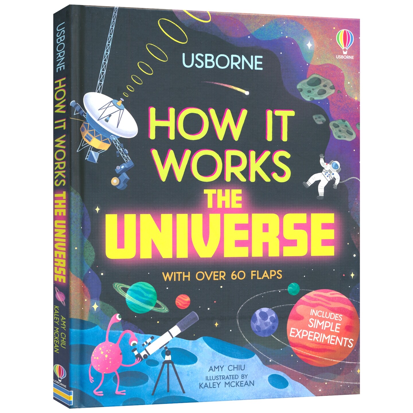 【自营】Usborne How It Works The Universe 宇宙是如何运作的 问与答纸板翻翻书 儿童趣味百科科普图画书 英文原版进口图书