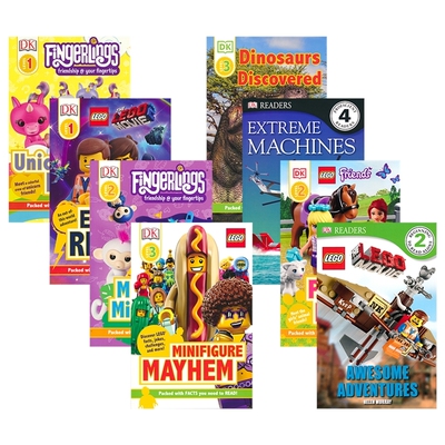【自营】DK Readers Level 1234 DK分级读物 冒险故事图画书 指尖猴恐龙机器乐高全彩插图 小学英语课外阅读 英文原版进口儿童图书