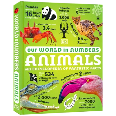 【自营】DK 我们的数字世界 动物百科 Our World In Numbers Animals An Encyclopedia of Fantastic Facts 儿童趣味科普 英文原版