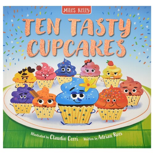 Ten Tasty Cupcakes  十个美味的纸杯蛋糕  儿童故事绘本 数学启蒙 数字1-10 亲子互动 睡前读物 课外读物 英文原版进口图书