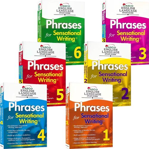 Casco Phrases for Sensational Writing 1-6 新加坡创意英语写作 五感写作法 好词好句小学英文写作提高短语积累英文原版进口图书