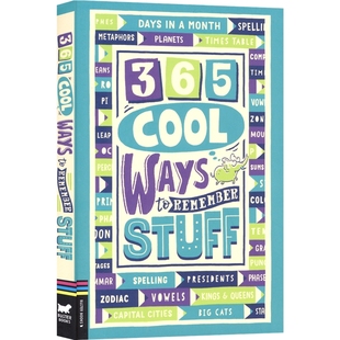 科学 Ways Stuff Remember 365 记忆方法 数学 历史等各学科知识点 标点 拼写 涵盖语法 图书 英文原版 365种酷炫 Cool