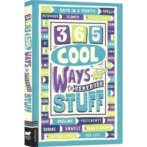 【自营】365 Cool Ways To Remember Stuff 365种酷炫的记忆方法 涵盖语法 拼写 标点 数学 科学 历史等各学科知识点 英文原版图书