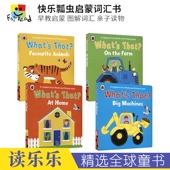 3岁 撕不坏纸板书 图解词汇常用词 快乐瓢虫词汇启蒙系列4册套装 英文原版 进口图书 亲子读物 that? 早教启蒙 What Ladybird