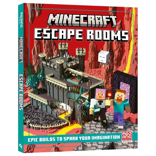 【自营】Minecraft Escape Rooms 我的世界 史诗级逃脱地图建造指南 精装游戏指南 英文原版进口图书