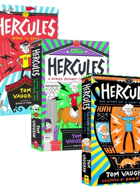 Hercules 赫拉克勒斯系列3册 希腊神话元素 校园成长故事 英语章节小说 中小学生课外读物 8-12岁 英文原版进口儿童图书