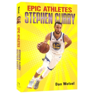 NBA Athletes 斯蒂芬·库里 Epic 章节小说读物 英文原版 Curry 勇士 Stephen 进口儿童图书 传奇运动员传记系列 带插图 篮球