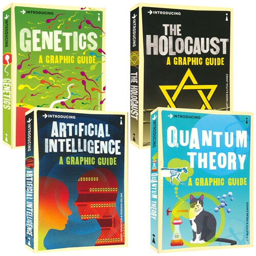 Introducing Graphic Guide Series 图解科普经典系列1-4 遗传学人工智能量子理论 全球畅销30余年 英文原版进口儿童图书