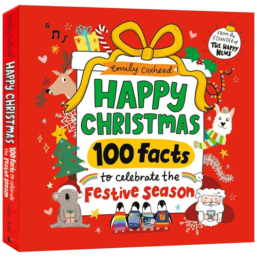 Happy Christmas 100 Facts To Celebrate The Festive Season 圣诞知识绘本 100个趣味事实 少儿科普 精装 英文原版进口儿童图书