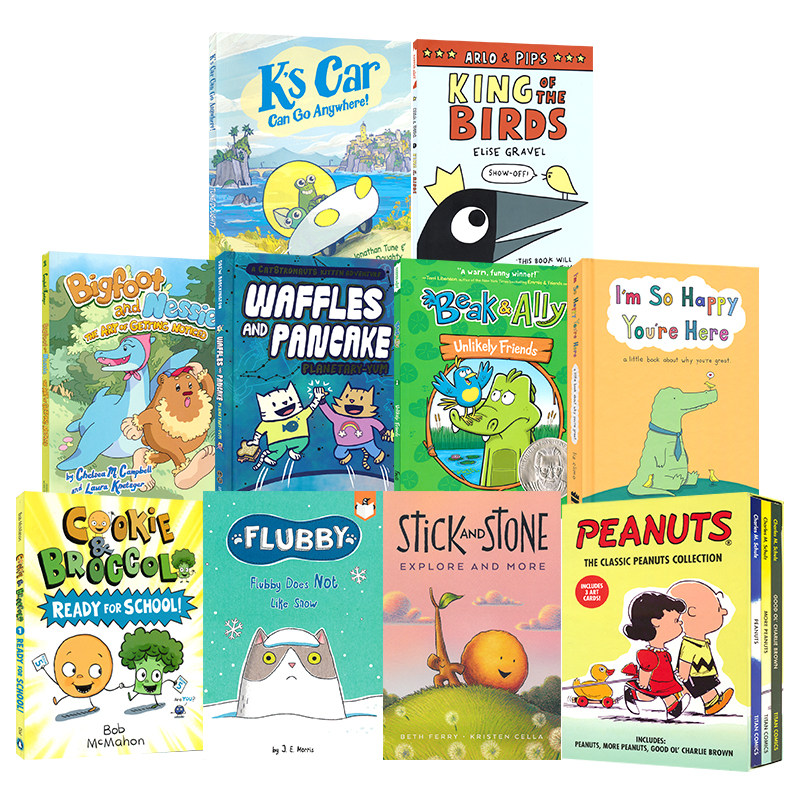 5-8岁 低年级漫画 幽默搞笑 友谊故事 动物奇幻冒险 小学生英语课外读物 图画书 英文原版进口儿童图书