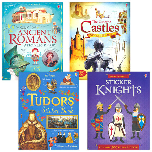 【自营】Usborne Activities Sticker Book Ancient Romans Castles Knights Tudors 尤斯伯恩活动贴纸书 百科科普 英文原版进口