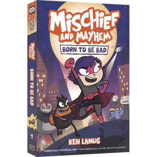 Mischief and Mayhem 1 Born to Be Bad 恶作剧和混乱 天生的坏蛋 幽默搞笑 全彩漫画 青少年英语课外读物 英文原版进口儿童图书
