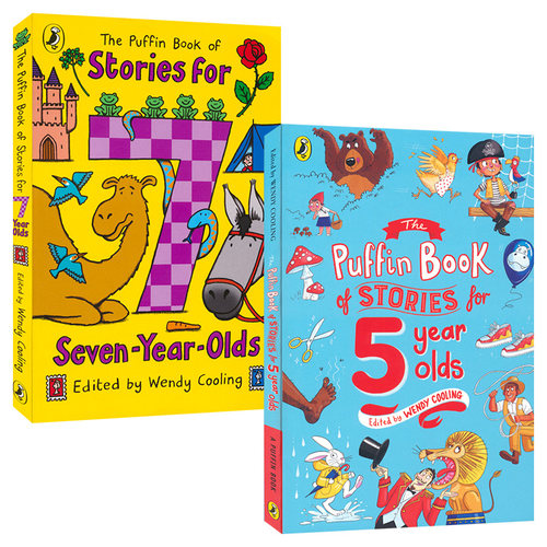 【自营】The Puffin Book of Stories for Five/Seven-year-olds 海雀系列5岁/7岁孩子故事集 儿童睡前故事 名家短篇佳作 英文原版