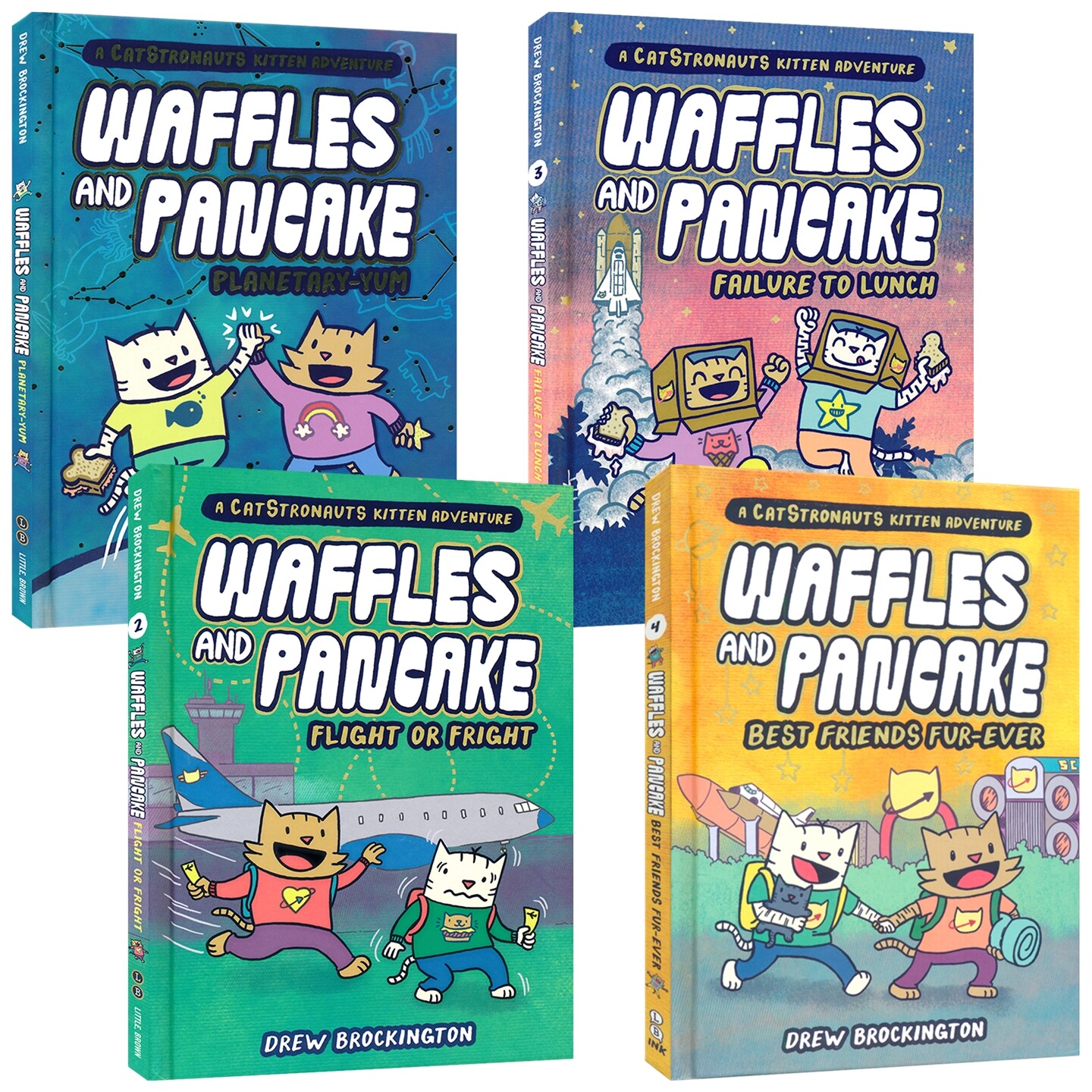 Waffles and Pancake 猫猫华夫饼和煎饼系列1-4 全彩漫画 儿童科普 小学英语课外读物 英文原版进口儿童图书