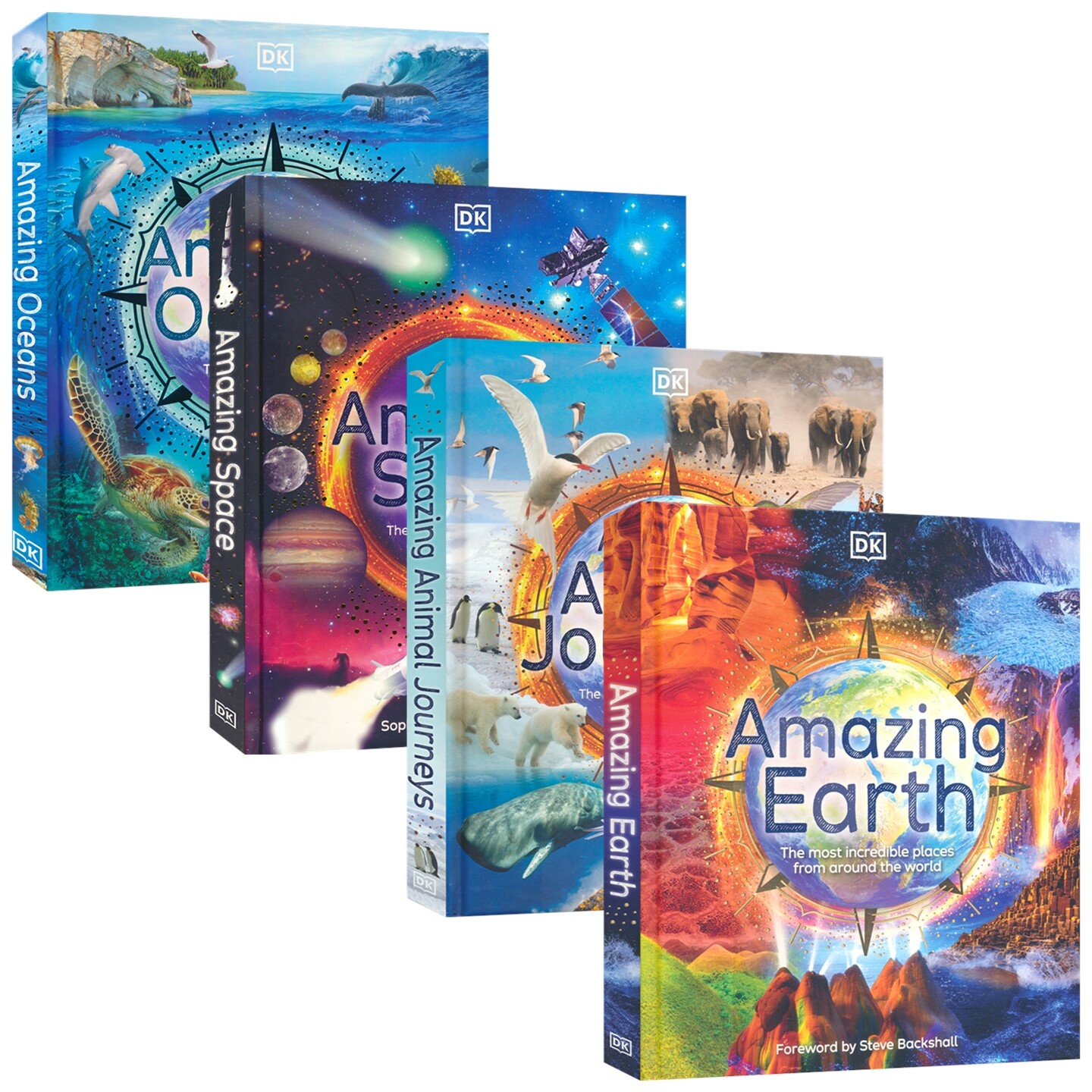 DK 百科 Amazing Earth Oceans Space Animal Journeys 神奇的地球海洋太空 动物之旅 自然地理知识科普 英文原版进口儿童图书
