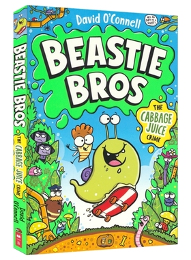 Beastie Bros 野兽兄弟 儿童爆笑章节书 David O'Connell 黑白漫画插图 幽默推理 6-10岁 小学英语课外读物 英文原版进口图书